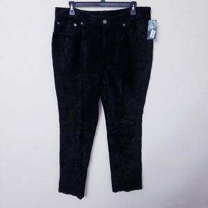 Ralph Lauren Suede Leather pant Size 16